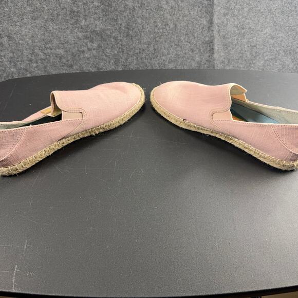 OLUKAI Kaula Pa'a Kapa Rose Pink Linen Espadrille Slip On Loafers Wms‎ 9US 39EU - Picture 8 of 9